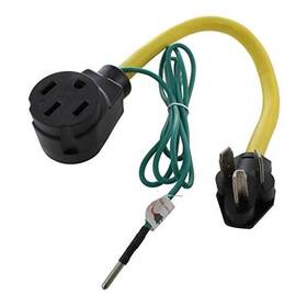 Ac Connectors Rv10301450-018 Rv/ev 14-50r 50-amp Adapter 3-prong 30a Dryer Outlet To 50a Rv/ Ev