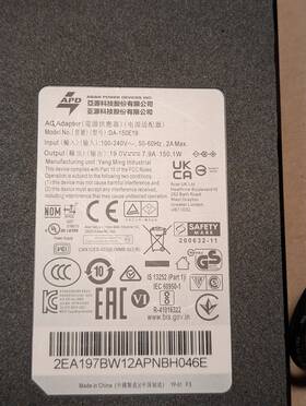 Umhx0aas01 Acer Power Supply For Predator Xb273u - 27 Inch Monitor Wqhd 19v 7.9a 150.1w