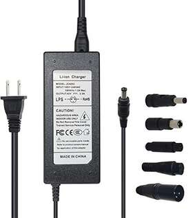 Bovivanen 791988820208 42v 2a Charger Universal 5 Plugs For 36v Lithium Battery Pack Dc 5.5 2.1 Wi