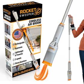 Corp 445048995940 Rocket Sweeper Cordless Air Broom- Rechargeable Lightweight Power For In