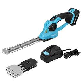 Duratech 820909684527 Hedge Trimmer And Grass Shears 2-in-1 Handheld Grasstrimmer 20v Electric