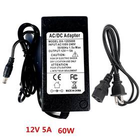 Herdio 974065532254 12v 5a 5 Amp 60w Dc Power Supply Adapter Charger For Home Ceiling Speaker Car