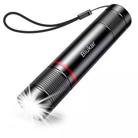 Lukyamzn 726084420182 Portable Black 3.7 Volt 2000 Lumen Led Rechargeable Flashlight Handheld Workligh