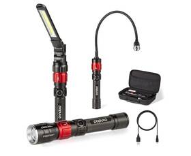 Lumens 673257188052 Populo 3 In 1 Led Work Lights With Magnetic Base Flashlight With