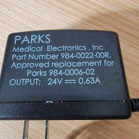 984-0022-00r Parks 865-6002-00 Ac Adapter Trg1524 984-0006-02 24v Battery Charger
