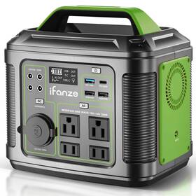 300w Qunler P302 Portable Power Station 296wh 80000mah Outdoor Solar Generator Quick Char
