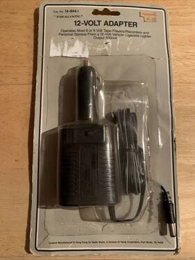 14-844d Radioshack Nos Vtg Radio Shack Realistic 12-volt Adapter Cat No Tandy Hong Kong