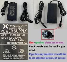 Hlt-180-4201500 Scooter Dc 42v/1.5a Xhover-1 Electric Power Supply Model 42v Open Box
