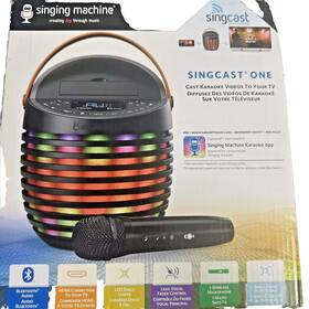 Mic.12 Singing Machine 047237020203 Sing Cas One Casting Bluetooth Karaoke System Wireless L