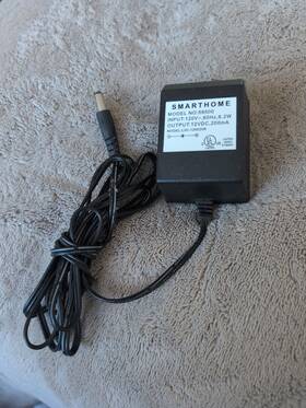 Smarthome 59500 Ac Dc Adapter Smarthone Model 129v 60hz
