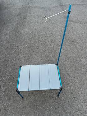 13827 Snowline Camping Outdoor Table Desk With Lantern Hanger Cube