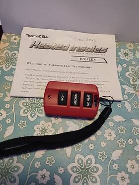 Zam-ths02 Thermacell Remote For Thsrc-02 Heated Insoles Shoe Boot Foot Warmer
