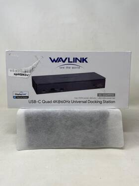 Wl-ug69pd10 Wavlink 955362016135 Usb-c Quad 4k 60hz Universal Docking Station Black