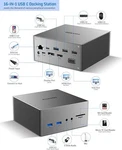 Euasoo Usb-c Docking Station 16 Triple Display ES-DC003 Space Gray. Fixed Price $43.28.
