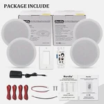 4 Pack Herdio 6.5'' Bluetooth Ceiling Speakers 600W + Wall Amplifier Receiver. Fixed Price $110.99.