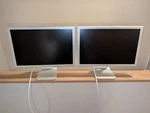Apple 20" Widescreen Lcd Cinema Display A1081 - Two Monitors No Power Adapter. Fixed Price $95.00.