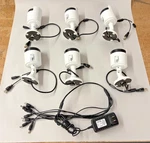 Lot Of 6 Lorex LBV2531S-C 1080P Mpx Bullet Cameras + Flir Power Supply Kit. Fixed Price $175.00.