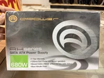 A-power AK680 Atx 680W Supply Sata Sleeved Cables Black Metallic 120MM Fan. Fixed Price $31.99.