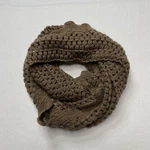 Howards Infinity Scarf Brown Crochet Loose Knit Sequin Detail Cabincore New. Fixed Price $12.50.