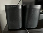 Sonos One Sl Wireless Speaker, Black - 2 Pack. Fixed Price $350.00.