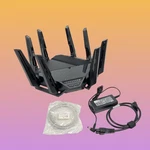 Asus RT-BE96U BE19000 Tri-band Wifi 7 Extendable Router 6GHZ Support #MP8861. Fixed Price $345.95.
