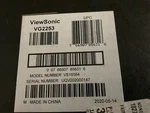 Viewsonic VG2253MH-LED 22" 16:9 Ips Monitor Model VS13814 Brand New. Fixed Price $69.99.