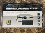 Kinamax 12V 6A 72W Ac Power Adapter Charger For Lcd Monitors Universal 2.5/5.5MM. Fixed Price $14.99.