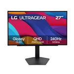 Lg Ultragear 27" Qhd Glossy Oled Gaming Monitor 0.03MS 240HZ Black 27GX704A-B. Fixed Price $399.99.