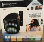 New Singing Machine Singcast One Karaoke System Wireless Mic Speaker Video. Fixed Price $32.95.