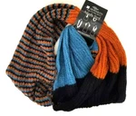 Howards Infinity Scarf Womens Knit Multi Pattern Brown Blue Warm Tones Winter. Fixed Price $8.99.