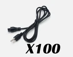 Lot X100 New C2G 6FT Cable Cloverleaf 3-PRONG Ac Laptop Power Cord "mickey". Fixed Price $124.99.