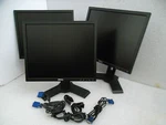 LOT-3 Dell 1908FP Ultrasharp Black Lcd Monitors W/4-USB Port Vga Dvi D319J G438H. Fixed Price $245.00.