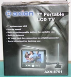 Axion AXN-8701 7" Lcd Television/ Portable Rechargeable Tv. Fixed Price $54.99.
