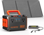Marbero 88.8WH Portable Power Station With 30W Solar Panel 150W Peak Camping. Fixed Price $156.33.