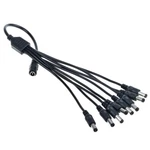 Omilik Cctv Security Camera 2.1MM 8 Port Power Splitter Cable Cord Pigtails 12V. Fixed Price $10.30.