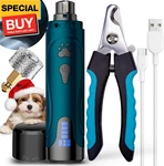 Dog Nail Grinder, Trimmers And Clippers Kit, Super Quiet Electric Pet. Fixed Price $35.44.
