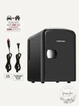 Chefman Mini Portable Personal Fridge 4 Liter Capacity Black. Fixed Price $51.62.