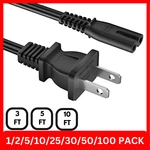 Of Standard Ac Power Cord Cable 2 Slot Figure 8 3FT 5FT 10FT Iec C7. Fixed Price $59.99.