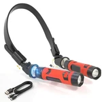 Led Neck Light, 800LUMENS Rechargeable Flashlight With Magnetic Base, De.... Fixed Price $25.05.