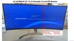 Lg Ultrawide Hd 34CB99-W 34" Led Lcd Monitor White (pixel Distortion). Fixed Price $99.99.