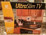 New Box! Audiovox Ultra Slim 5 Inch Lcd Drop Down Tv Kitchen/boat/rv/workshop. Fixed Price $39.00.