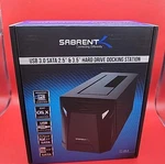 Sabrent Usb 3.0 To Sata External Hard Drive Docking Station For 2.5" 3.5"' Hd. Fixed Price $39.99.