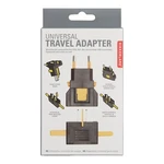 Kikkerland Black Adjustable Universal Travel Adapter. Fixed Price $9.99.