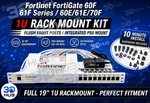 Fortinet Fortigate 60F 60E 61F 61E Rack Mount Kit 1U 19 Fits Fortiwifi 60/6. Fixed Price $50.00.