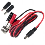 Kuncan Dc 5.5 2.1MM Battery Clamps Extension Cord - 5FT, Red Black. Fixed Price $14.99.